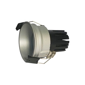 DM206325  Bania 15 Powered by Philips 15W 1350lm 4000K 36° Engine, 350mA,Silver,Fixed Recessed Round Spotlight,IP20.